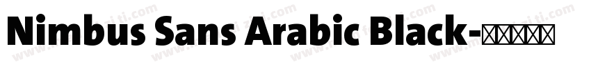 Nimbus Sans Arabic Black字体转换